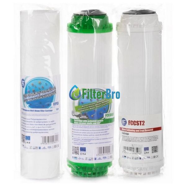 Комплект картриджів Aquafilter FP3-K1-CRT до проточних фільтрів 931722548 фото