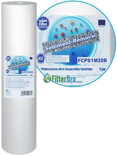 Картридж поліпропіленовий Aquafilter FCPS1M20BB 1 мкм (Big Blue 20) 931720564 фото