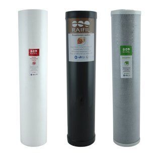 Комплект картриджей Big Blue 20" Raifil IRON-CBC (обезжелезивание) 089255996 фото