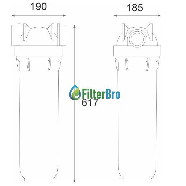 Фильтр корпус Atlas Filtri DP BIG 20-1'' IN AB ZA1800712 Big Blue 20 931720606 фото