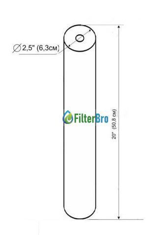 Картридж из брикетированного угля Aquafilter FCCBL-L-S (+ умягчение) 931722461 фото