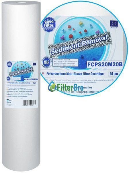 Картридж поліпропіленовий Aquafilter FCPS20M20BB 20 мкм (Big Blue 20) 931720566 фото