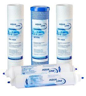 Комплект картриджів Aqualine RO-6 931721591 фото