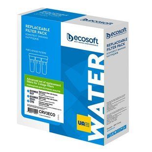Комплект картриджів Ecosoft покращений для проточних фільтрів CRV3ECO 1898632318 фото