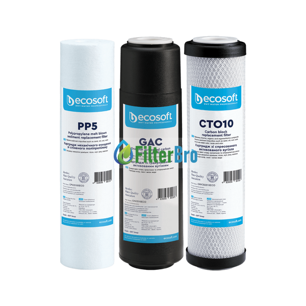 Комплект картриджів Ecosoft 1-2-3 (осмос) покращений (CHV3ECO) 1589217153 фото