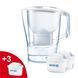 Фільтр глечик Brita Aluna Cool білий (глечик + 3 картриджі) 931723407 фото 1