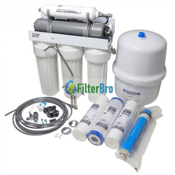 Фільтр з зворотнім осмосом Platinum Wasser Ultra 5 с насосом PLAT-F-ULTRA5B 1542341972 фото