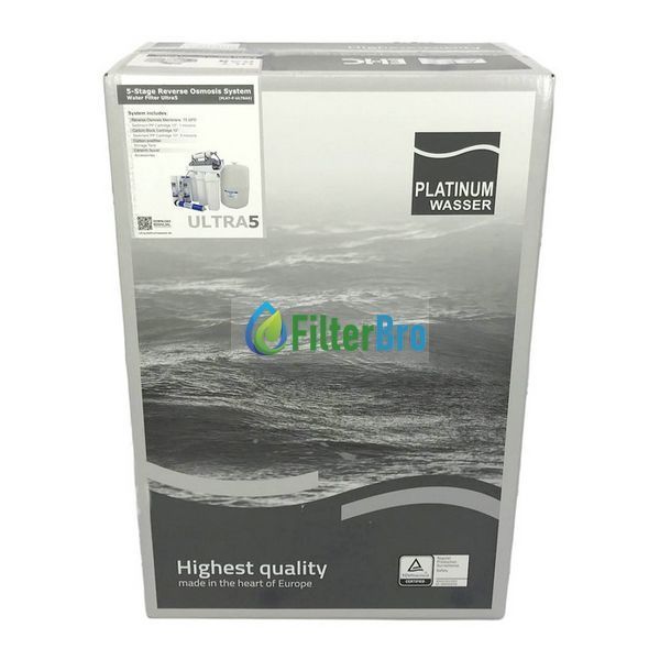 Фільтр з зворотнім осмосом Platinum Wasser Ultra 5 с насосом PLAT-F-ULTRA5B 1542341972 фото