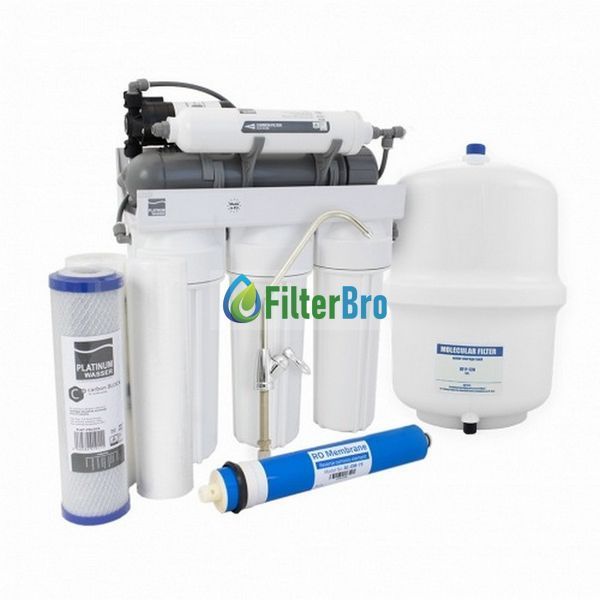 Фільтр з зворотнім осмосом Platinum Wasser Ultra 5 с насосом PLAT-F-ULTRA5B 1542341972 фото
