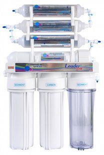 Фільтр з зворотним осмосом Leader Standart RO-7 Antioxidant Silver (з pH коректором) 1120536140 фото