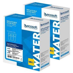 Комплект картриджів Ecosoft для потрійних фільтрів (CMV3ECOSTD) - 2 шт. 1589217440 фото