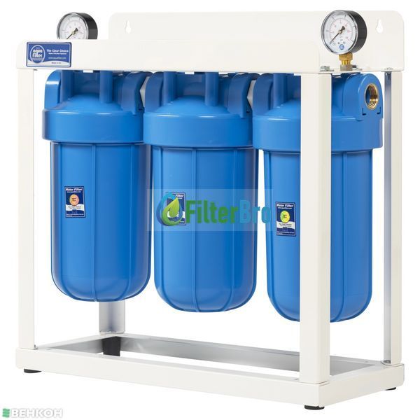 Фільтр триколбовий Aquafilter HHBB10B Big Blue 10 (BB10) 1204384699 фото