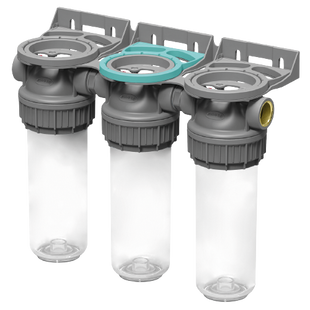 Колба фільтра прозора 3P TRIPLEX РЕТ для холодної води Ecosoft 3/4" (made in Italy) FTPP3P0130/G118 085013699 фото