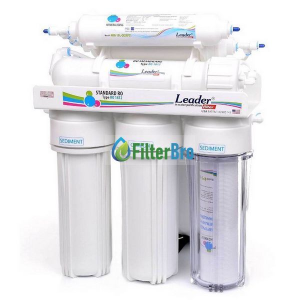 Фільтр з зворотним осмосом Leader Standart RO-6 BIO-ACTIV (4 мінерали) 931720716 фото