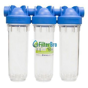 Корпуси магістрального фільтра ATLAS Filtri 10 DP TRIO 1/2" OT 10" (ZA3300680) 931721517 фото