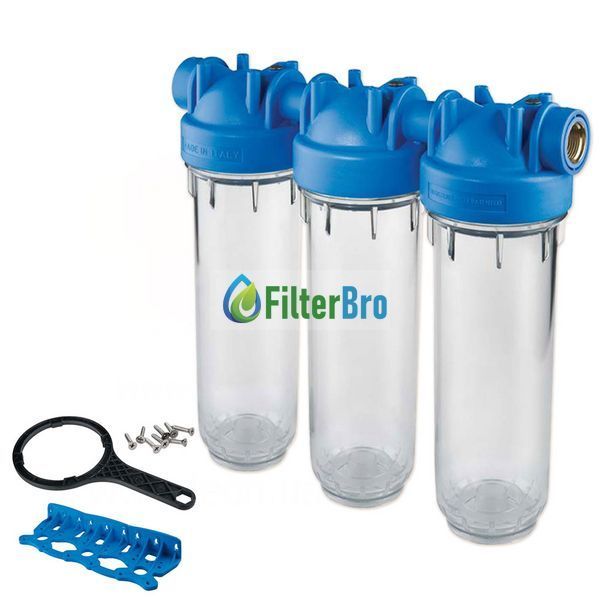 Корпуси магістрального фільтра ATLAS Filtri 10 DP TRIO 1/2" OT 10" (ZA3300680) 931721517 фото
