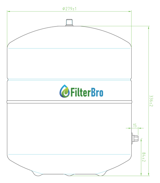 Бак накопичувальний зі сталі TankPac PA-E (Global Water Solutions) RO-132 8567721370 фото