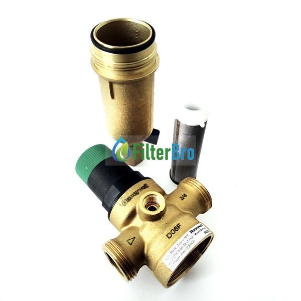 Фільтр механічний Honeywell FK06-1/2AAM (з редуктором) для гарячої води 931721427 фото