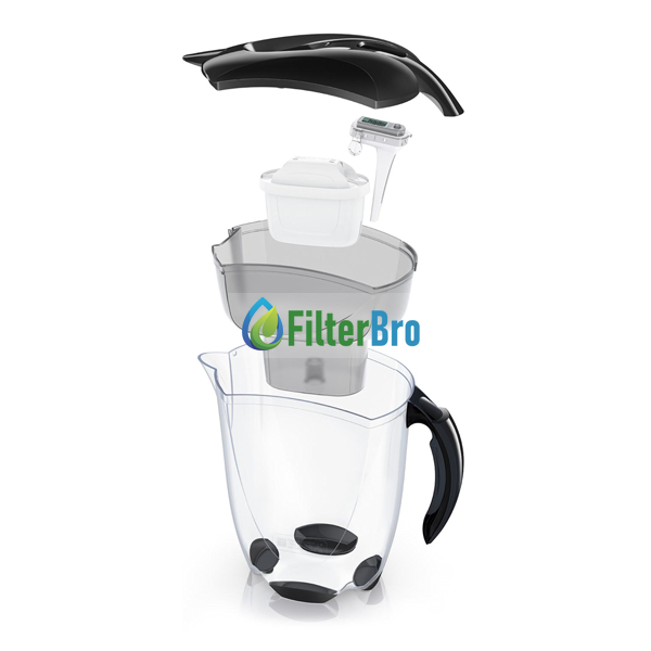 Фільтр кувшин Brita Elemaris XL Meter (чорний) 972235792 фото