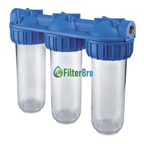 Корпуси магістрального фільтра Atlas Filtri TRIPLEX PLUS 3P 1" 10" AFO SX TS (RA112T731) 1348180390 фото