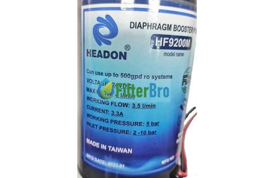 Насос для зворотного осмосу HEADON HF9200M 500gpd 2077481878 фото