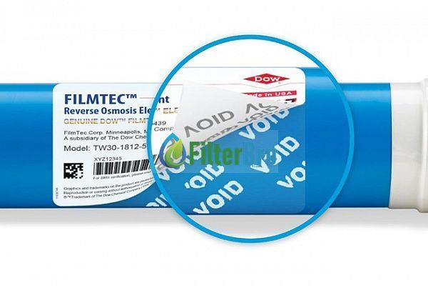 Мембрана зворотноосмотична DOW FILMTEC&trade; BW60-1812-75 DuPont (у новому дизайні, з перевірочним кодом) 1004053044 фото